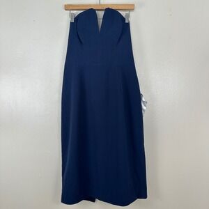 Dress The Population Women's XXL Perla Midi Dress Midnight Blue‎ DDR456-3053 NEW